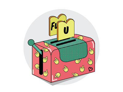Toaster of luv fuck heart pink toast toaster