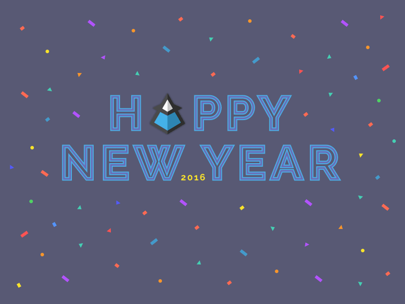 Happy New Year animation confetti gif happy new year spire