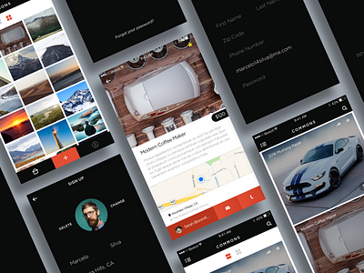 New App app apps commerce interface ios iphone login photos screens ui user ux