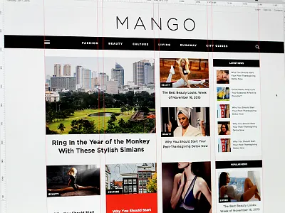 Mango blog grid magazine mango news sketch