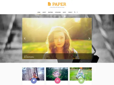 Free PAPER PSD Template blog blogging free freebie paper psd template writers