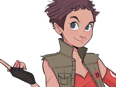 W 13 character design