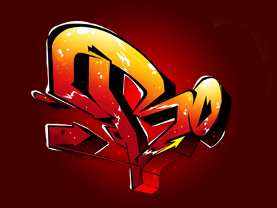 Bo graffiti konte letters summer type