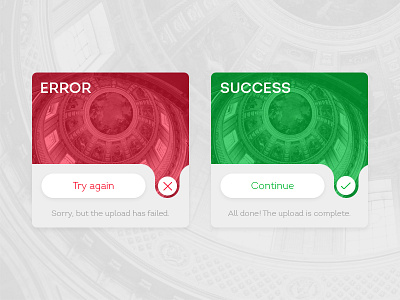 Flash Message (Error/Success) 011 daily ui error fail message success tick try again ui ui elements upload