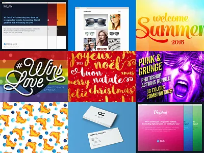 2015 Best Nine! atn best brand identity business card christmas icons nine photoshop actions psd summer template website