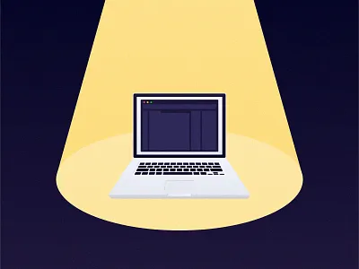 Macbook design focus illustration light macbook notebook