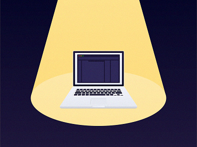 Macbook design focus illustration light macbook notebook