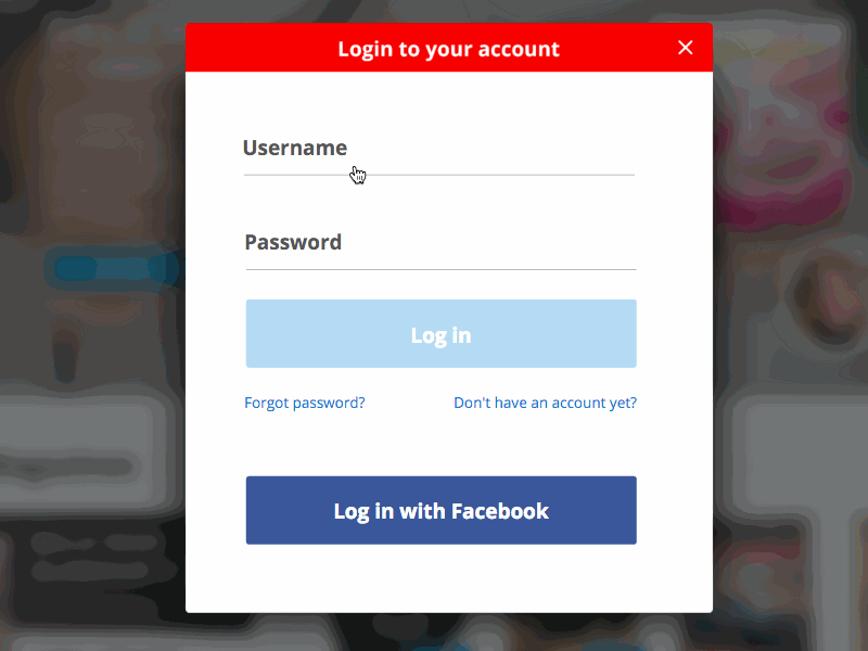 #001 Daily UI dailyui form interaction login prototype ui ux