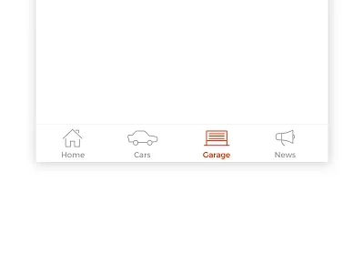 Dealership iOS app - Garage icon clear flat garage icon ios iphone mobile ui ux