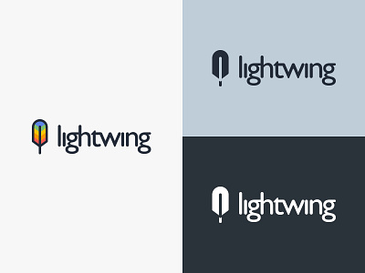 Lightwing Logo Redesign branding design feather icon lightwing logo symbol wing