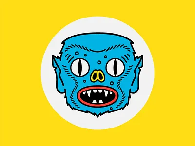 Kaiju Kurt character creature eyes face illustration kaiju monster weird