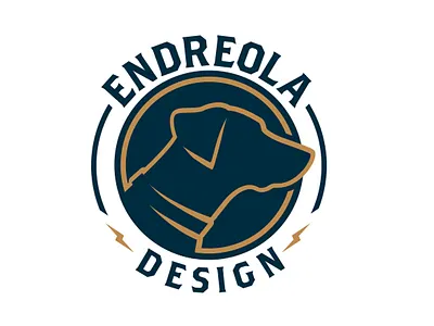 Personal Logo branding dog endreola design icon logo personal