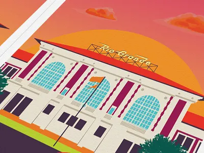 Salt Lake City Rio Grande Depot architecture post modern poster series rio grande salt lake city train station