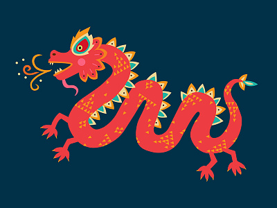 Dragon dragon illustration