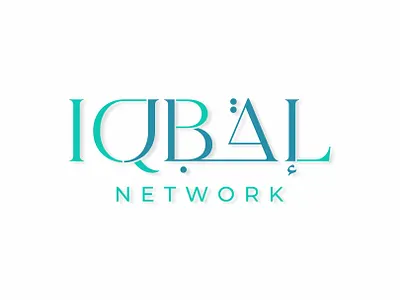 Iqbal Network Arabic Logo (شعار لوجو لوقو عربي اقبال خط عربي) art brand branding business card creative design design inspiration designer graphic design illustration illustrator logo logo design logo designer logomark logos logotype marketing mockup typeface