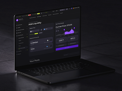 Sphere UI: Crypto (UI KIT) add liquidity clean ui crypto crypto ui crypto uikit currency dark mode dark ui defi design system liquidity metamask minimalism the18.design ui ui kit uidesign usdc usdt ux