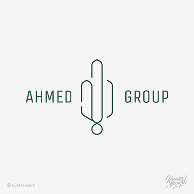 Ahmed Group Arabic Logo Design (شعار عربي احمد) ابداع تايبوجرافي تصميم جرافيك خط خطاط خطاطين رسم رمزيات شعار شعارات فن كاليجرافي لوجو لوقو مخطوطة مصمم