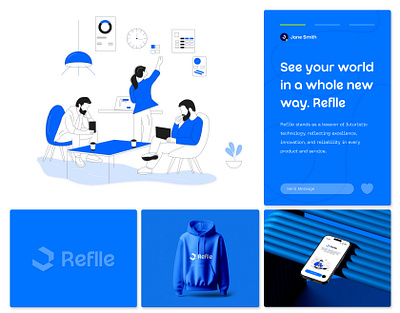 Branding & Visual Identity - Reflle brand identity branding illustration landing page logo ui visual identity