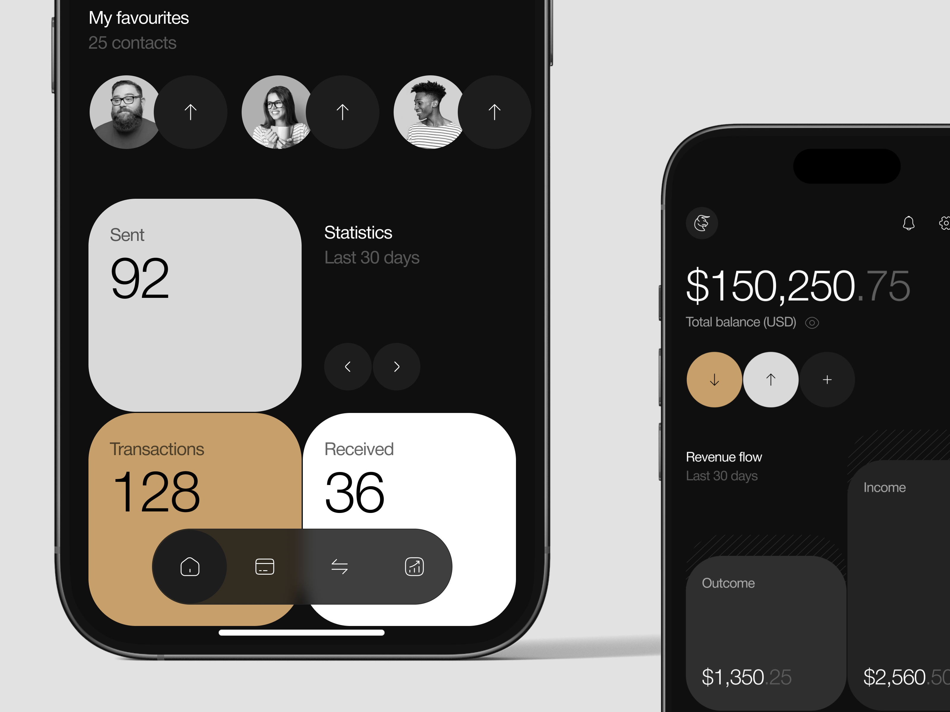 Example of Taurus – A Private Banking Mobile App Experience