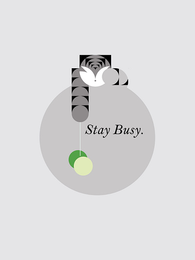 " Stay Busy " animal animals cat catillustrations cats clean colors illustration illustrations minimal modern simple whatsnew