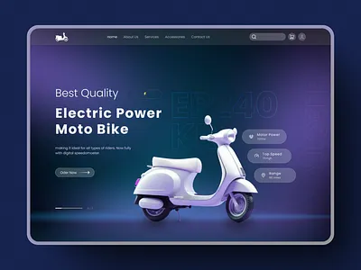 Motorcycle Product Hero Section app design system fintech graphic design hero hero section illustration landing page motorcycle product design product page research saas landing saas website ui uiux user flow ux visual identity website