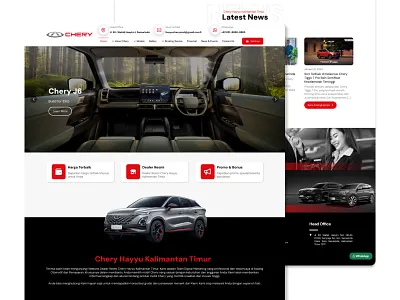 Chery Hayyu - Automotive Car Dealer Website branding graphic design ui