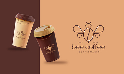 Bee Coffee brand guidelines branding coffee minimal logo creativelogo design fiverr freelance logo designer freelancer graphic design illustration logo logoexcellent typography