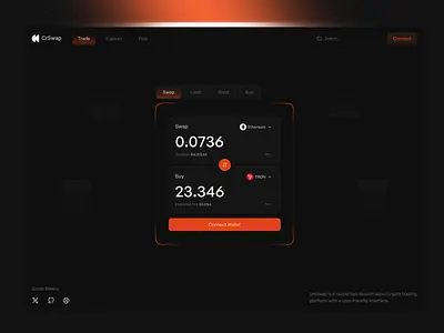 Crypto Exchange Dashboard crypto crypto app crypto dashboard crypto dashboard design crypto exchange crypto platform crypto swap crypto trading crypto wallet cryptocurrency dark theme dashboard dashboard design exchange exchange dashboard exchange platform swap swap dashboard swap interface web3