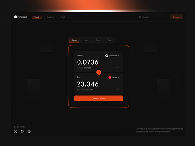 Crypto Exchange Dashboard crypto crypto app crypto dashboard crypto dashboard design crypto exchange crypto platform crypto swap crypto trading crypto wallet cryptocurrency dark theme dashboard dashboard design exchange exchange dashboard exchange platform swap swap dashboard swap interface web3