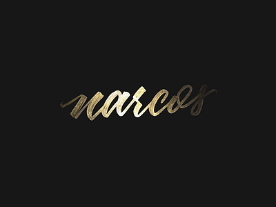 Narcos custom type hand lettering handmade lettering logotype script sketch type typography