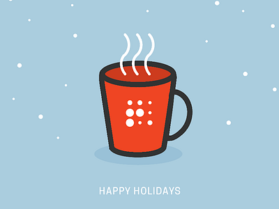 Holiday Mug coffee cold holidays hot chocolate minimal mug snow vector winter