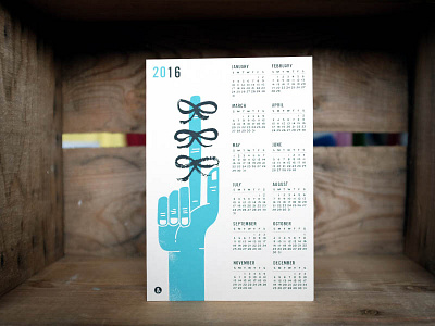 2016 Calendar 2016 calendar screenprint