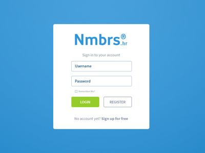 Login form hr nmbrs