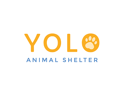 WIP – Animal Shelter logo 3 animal blue cat dog logo orange shelter typography yolo