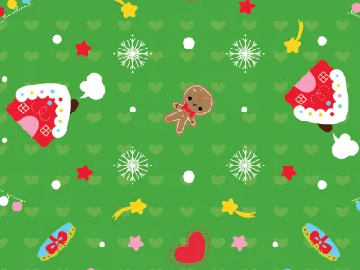 Pattern Origami Paper Set For Christmas christmas cute illustration kawaii origami paper patterns