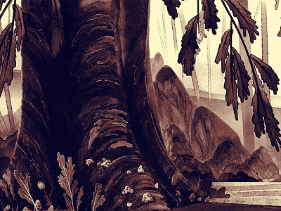 Forest Experiments exploration nature ocs retro vintage watercolor