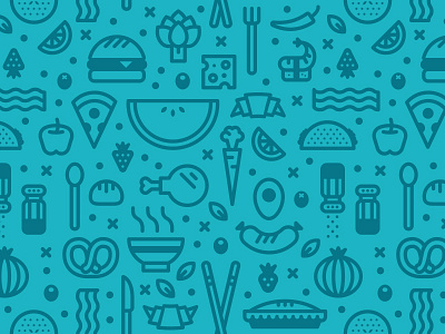 Foods food illustration pattern