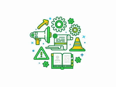 Announcement icons alerts announcement icons invite friends promotions updates