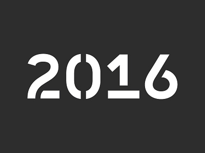 2016 stencil typeweekly typography