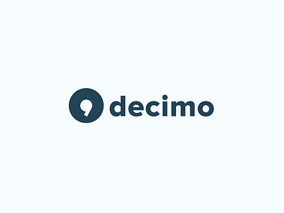 Decimo Brand brand clean identity logo logotype mark