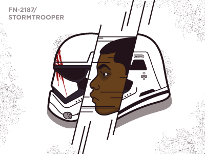 FN-2187 character dissection episode 7 fan art finn first order fn 2187 illustration star wars stormtrooper texture the force awakens