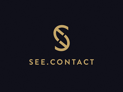 SEE.CONTACT branding contact high end logo luxury s see