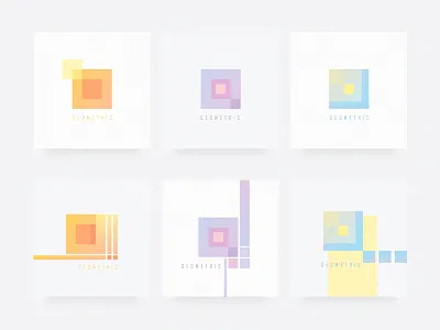Minimal Cube Shapes colors cubes geometric icons illustrations logos minimalism pastel shapes symbols transparency vectors