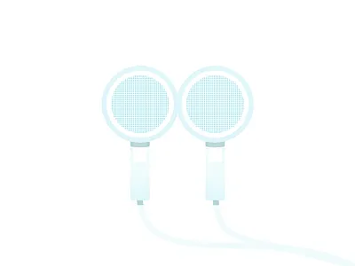 Listen Up earbuds earphones icon illustration listen music