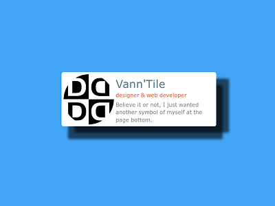 UI Piece No. 1 graphic design ui user card user interface