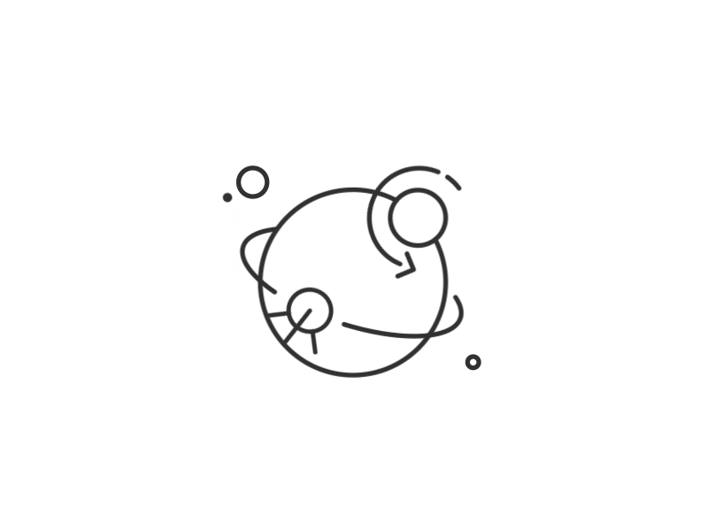 Development Icon animated animation gif icon orbit planet space ui ux website