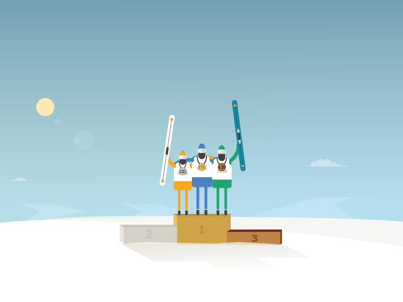 Humility awards medals moral ski winner