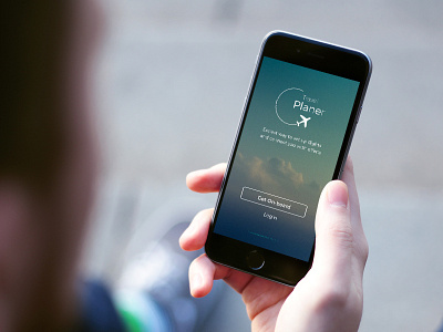 Daily Ui 1 log in movil app plane planner sign up