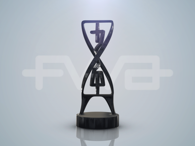 WIP - FWA award trophy 3d 3d print award design fwa product trophy webshocker