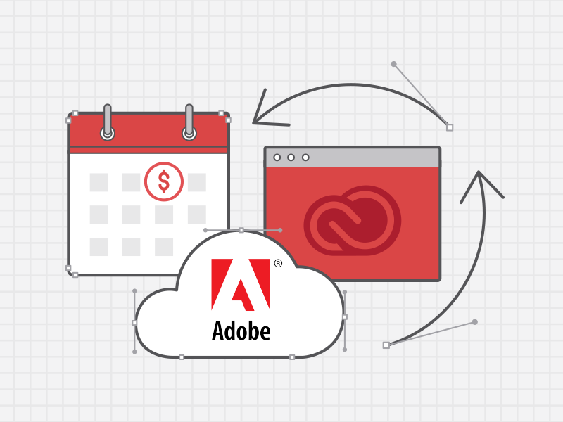 Going Subscription adobe creative cloud grid recurring subscription vector points